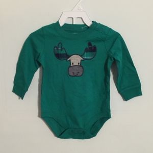 Gymboree 6-12m Moose Onesie